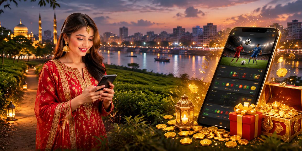 ঈদ উৎসবে নারায়ণগঞ্জে মোবাইলে ক্যাসিনো ভাউচার ব্যবহার করছেন একজন খেলোয়াড়